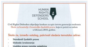 ŠKOLA ZA BUDUĆE BRANITELJE LJUDSKIH PRAVA GENERACIJA 2018