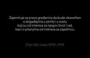 Domovina se brani slobodom!