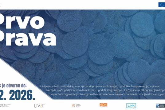Prvo Prava – Poziv za dostavljanje predloga projekata