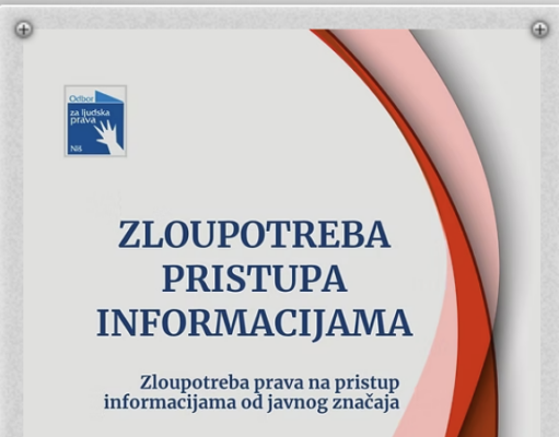 Zloupotreba prava na pristup informacijama od javnog značaja